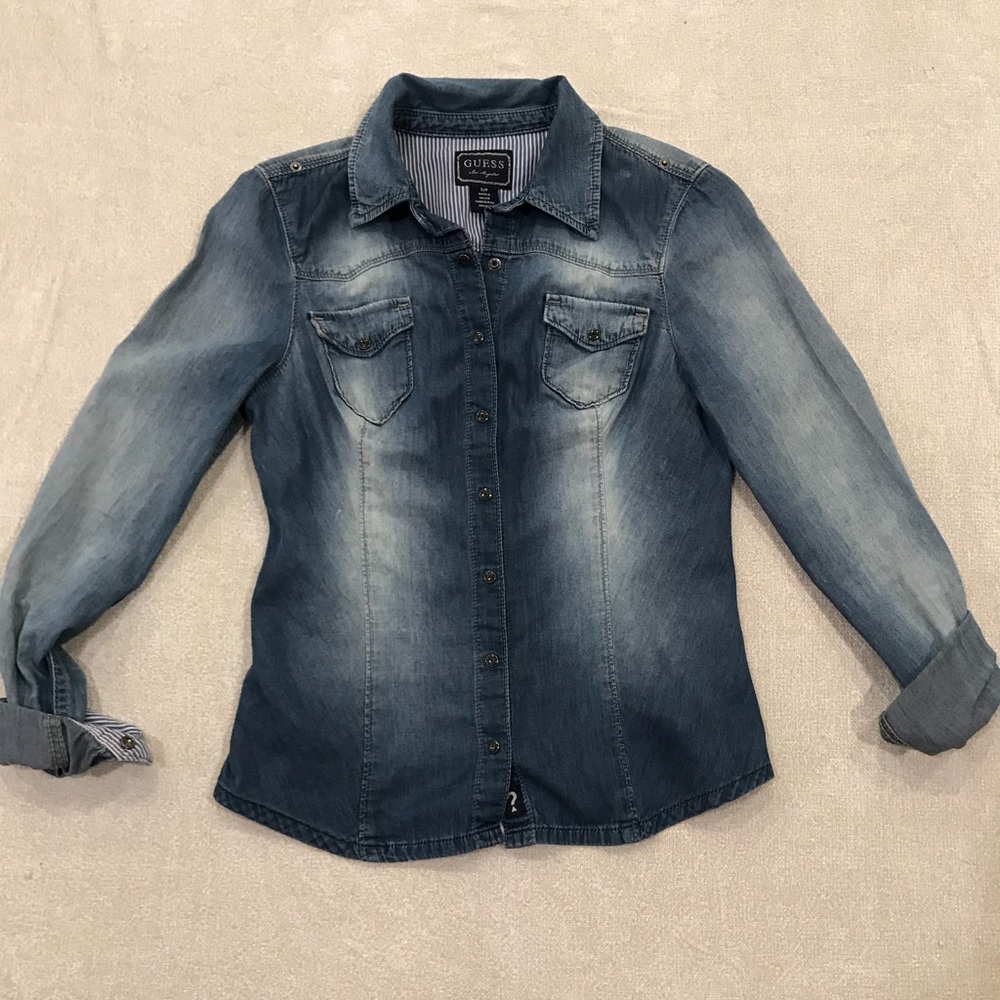 Washed denim shirt - Picture 2 of 5